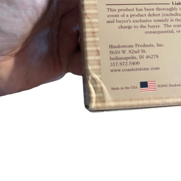 VTG CoasterStone Sandstone Coasters Victorian Teapots  4 Assorted Coasters NIB - Picture 10 of 10